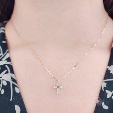 다이아십자가목걸이