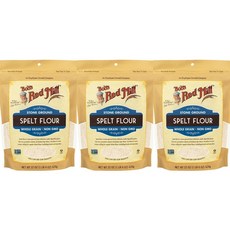 2+1 밥스레드밀 스펠트 밀가루 통곡물 Spelt Flour 624g 3팩, 1개