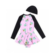 MLB 키즈 과일 프린트 원피스 수영복 래쉬가드 71SW45931