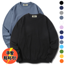 무지 남여공용 특양면 맨투맨 오버핏 남자