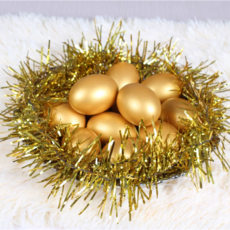 황금 계란 은 달걀 재물운 결혼 개업 선물, 황금알 10개