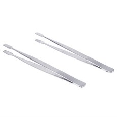 2pcs 우표 족집게 필사적으로 우표 수집 도구 (은색)|산업용 핀셋|, 1개, Silver, 단일