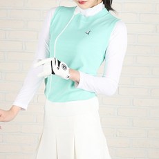  여성 여름 매쉬 쿨 원 라인 베스트 골프 조끼 