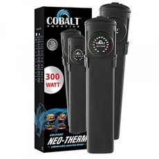 Cobalt Aquatics 평면 Neo-Therm 히터 (조절 가능한 온도 조절 장치 포함) (완전 잠수정 비산 방지 설계) 25W ~ 30
