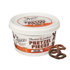 Ashers Chocolates 초콜릿 커버 프레즐 벌크 스모더드 고메 스위트 앤 솔티 캔디 코셔 소량 1892년부터 가족 소유 0.9kg2파운드 밀크, 0.9kg2파운드 밀크 초콜릿