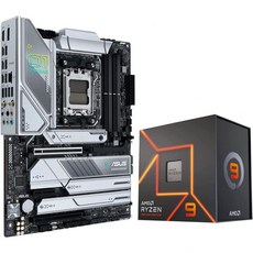 AMD Ryzen 9900X CPU 번들(ASUS X670E-PRO WiFi 마더보드 포함) AM5 소켓 DDR5 PCIe 5.0, AMD Ryzen 9 7900X + ASUS Prime - 라이젠9900x