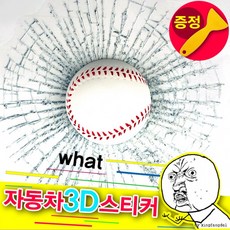 스티커/차량용 자동차 스티커/3D스티커/방수/야구공