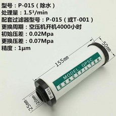 3/4 "오일 워터 세퍼레이터 필터 엘리먼트 015 QPSC 공기 압축기 액세서리 압축 공기 정밀 필터 건조기, 4) P - 2 Pcs, 2개