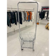 런드리카트 빨래방 이동식 바구니 철제 세탁 수거함 모텔 호텔