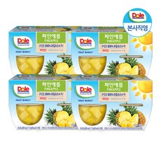Dole 후룻볼 파인애플 4팩 총 113g x 16개입, 16개