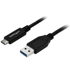 StarTech.com USBUSB C 케이블 1m3피트5Gbps USB AUSB 타입 남성 대 CUSB CUSB315AC1M 블랙, 3 ft / 1m, USB 3.0 - C to A