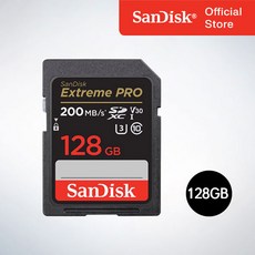 샌디스크 공식인증정품 SD메모리카드 SDXC Extreme Pro 익스트림 프로 UHS-I SDSDXXD 128GB