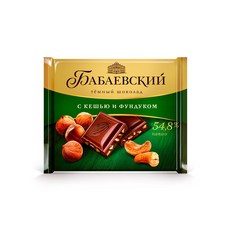 Бабаевский темный шоколад с кешью и фундуком, 70 г