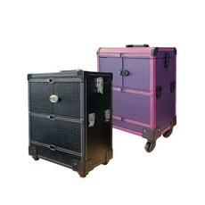 미도씨 뷰티뮤지션 7단 메이크업 박스 국가자격증 실기재료 풀세트 68종, 1개, 바이올렛