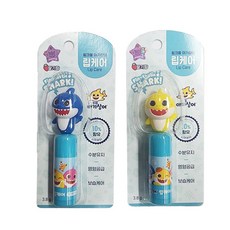 2023 핑크퐁 아기상어 립케어 딸기향 3.8g 피규어 캐릭터 어린이 보습, 1개