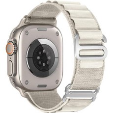 알파인 루프 나일론 밴드 Apple Watch Ultra 2Ultra 남성용 49mm 45mm 44mm 42mm iWatch 2용 메탈 CHook 스트랩으로 조절 가능 시리즈