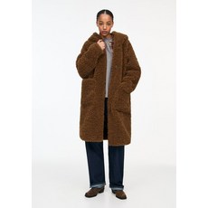 PULL&Bear 베어 HOODED 겨울 코트 황토색 299236
