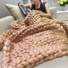부리또담요 차박 이불 꽈배기 블랑캣 뜨개질 블랭킷 침대포 블링킷 담요, 카펫 크기: 200cm × 200cm, 색상 분류: 카키색 옷천