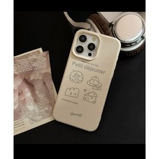 부와 심플 ins 찰밥iPhone아이폰휴대폰16 16 por 16 Plus 16 por max 케이스