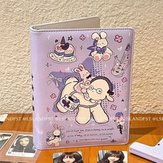 A5 케이팝 아이돌 포토카드 거치대 PU 사진 앨범 바인더 수집 책 용품, Only cover-6, 19 Only cover-6