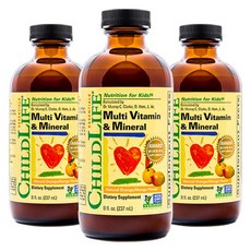ChildLife 멀티비타민 & 미네랄, 3개, 237ml 3개, 0.237l