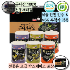 [국내산 100%] 이반장 프리미엄 광천캔김 선물세트 6p, 1세트