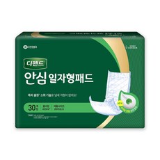 디펜드 안심 일자형패드 30매 X6팩 /성인용기저귀, 6개, 30개