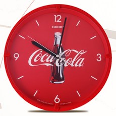 세이코SEIKO X 코카콜라 일본정품 한정판 무소음 12인치 패션인테리어벽시계 QHA901R, 레드 QHA901R
