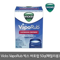 Vicks VICKS VAPORUB 빅스 바포럽 50g 패밀리용 유아크림, 1개