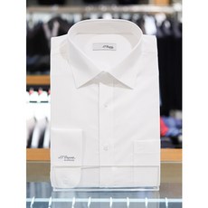 듀퐁(셔츠/타이) [듀퐁셔츠] 남성 일반핏 로고 포인트 긴팔 남방 와이셔츠 (SE3SM12LS704SWH)