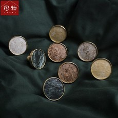 서랍장 가구 손잡이 호사스런 황동래장 옷장 가구 서랍장 대리석 자개무늬 금장 손잡이, 16 2.2cm（비고의 색을 찍다）