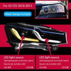 자동차 라이트 호환 AKD 조명 BMW X3 F25 LED 헤드 프로젝터 렌즈 2010-2016 X4 F26 램프 전면 DRL 신호 액세서리
