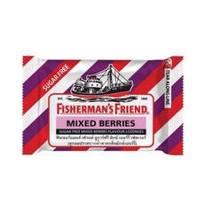 태국 피셔맨 프렌드 12종 Fisherman's Friend candy, MIXED BERRIES SUGAR FREE, 1개, 25g