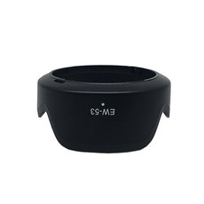 EW-53 렌즈 후드 프로텍터 리버시블 카메라 렌즈 캐논 EOS M1 M2 M3 M5 M6 M50 마크 II 플레어 감소 액세서리 49mm EW53, 01 EW-53 black, 1개