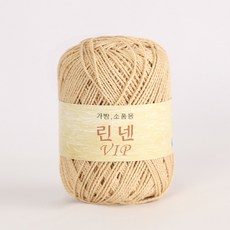 [앵콜스] 린넨 Linen VIP 뜨개실 털실 손뜨개, 12 베이지