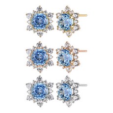 블루케이]블루토파즈귀걸이