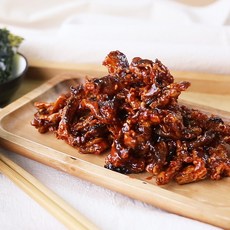 신통씨푸드 쫄깃매콤 명태껍질강정 300g 1+1 총 600g 밑반찬 밥반찬 도시락반찬