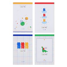 편지 83225 컬러편지지 패드편지지, 그린