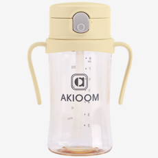 아키움 PPSU 원터치 빨대컵 + 사은품 파우치 증정, 원터치260ml+파우치(랜덤), 레몬