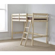 happybeds 영국직배송 성인벙커침대 아동 이케아Strictly Beds and Bunks-Loft Bunk Bed with Mattress 4ft6 Double-50579, 단일옵션