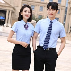 하비어클락 반팔셔츠룩 반팔셔츠남방 신 직업 여성 같은스타일 판매 부동산 카고 와이셔츠 비지니스 면접정장