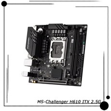 MAXSUN 마더보드용 H610 칩셋 12 세대 코어 LGA1700 DDR4 MS-Challenger ITX 2.5G 지원, 01 마더 보드