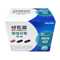 센트룸 원데이팩 맨 40, 1개, 30회분