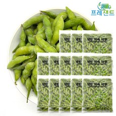 냉동 자숙 대두 콩 450g 껍질콩 잡곡 농산물 풋콩 에다마메 완두콩 주전부리 안주용, 13개