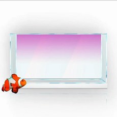 물고기 탱크 어항 배경 그라데이션 벽지 장식 녹색 블루 블랙, 7. pink, 1개