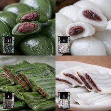 모시장인 바람떡 2종+앙꼬 절편 2종 (900gx4봉지) 특허기술로 굳지않는 떡/ 회사간식 식사대용