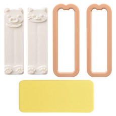 아네스트 곰 고양이 스탬프 2p + 커터기 2p + 실리콘 매트 A77762 세트, 0 mix(혼합색상), 2세트