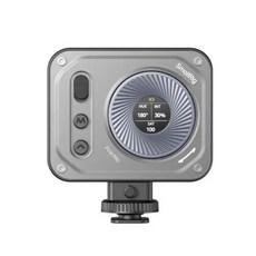 SmallRig 바이브 P96 P108 프로 미니 필 라이트 회전 조도 조절 2500K-6500K 휴대용 LED 카메라 비디오 라이트 콜드 슈 포함, 3) P108 Pro Gray, 1개