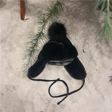 비니 야외 보온 두꺼운 기모 귀보호 여성한국스타일 가을겨울용 방한 니트 몽골 모자