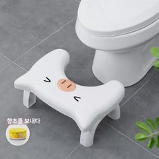 돼지 화장실 변기 발판 스쿼트 스쿼트 신기 키높이 접이식 어른 스쿼트 화장실, 화이트 핑크 코 블랙 즈 (두툼한 핏) 증정